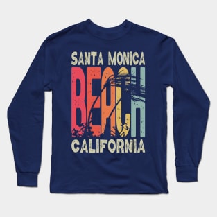 Santa Monica Beach California Long Sleeve T-Shirt